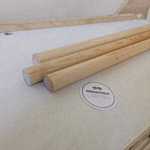 22 mm Houten Stokken - 9 stuks - 53cm