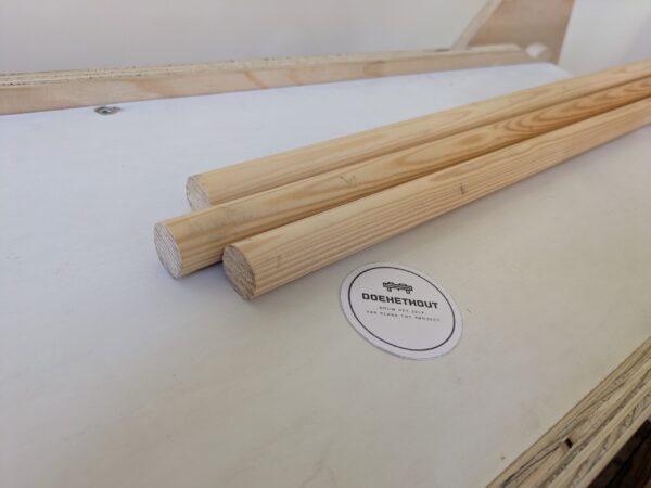22 mm Houten Stokken - 4 stuks - 67cm